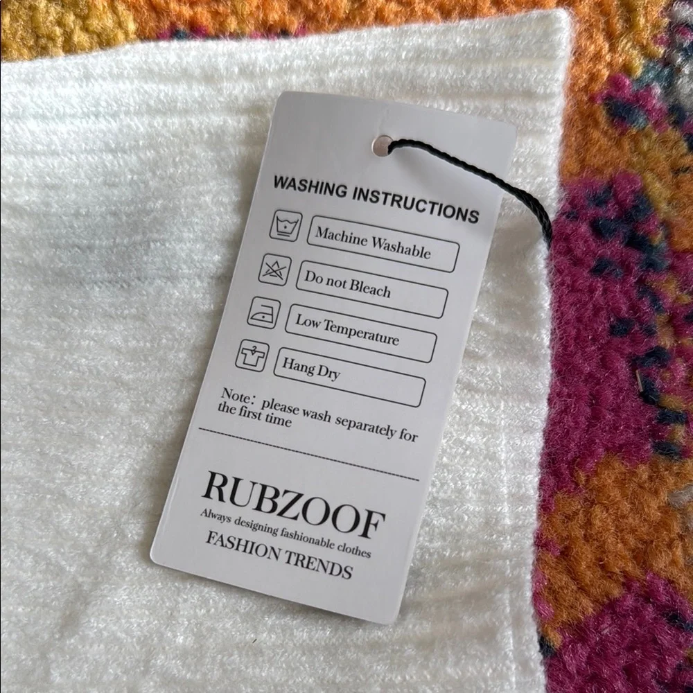 Women's Rubzoof White Sweater with Black Trim - Picture 9 of 11